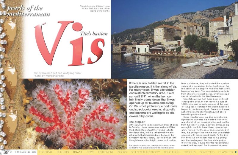 Published magazine page from the Manta archive