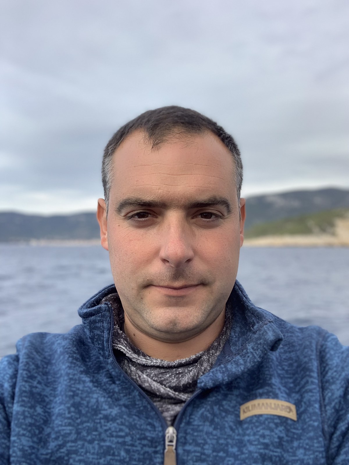 Portrait of Andi Marovic by the sea